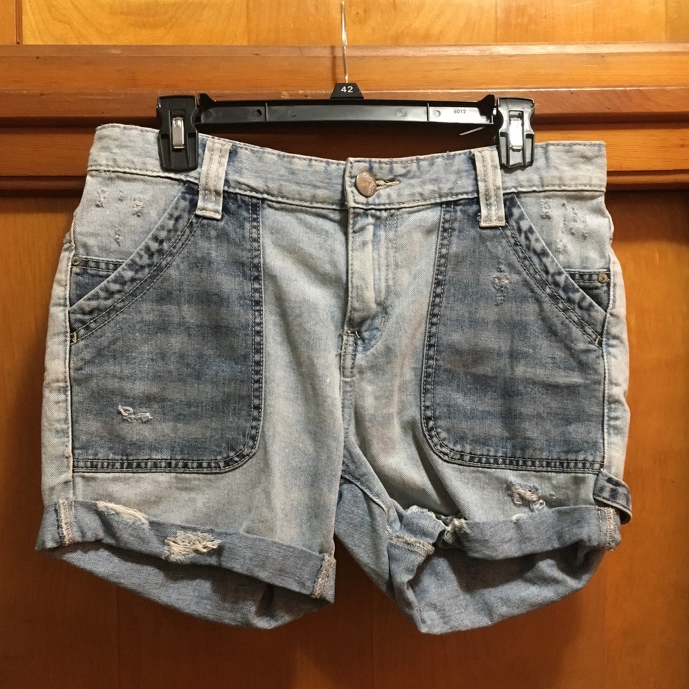 Free People Patchwork Shorts